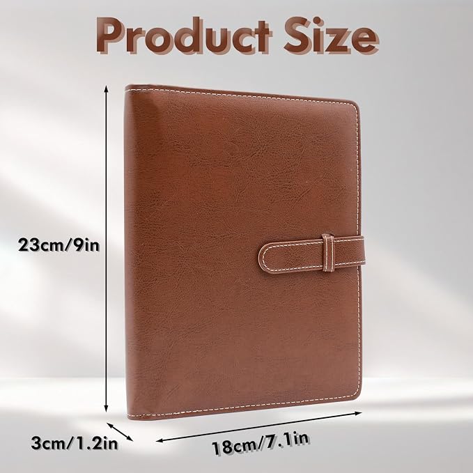 Photo Albums 4x6 Pictures – 152 Pockets Vegan Leather Cover Memory Album Book, Suitable for Family Wedding Boys Girls and Babies Storage (Brown) - Image 3