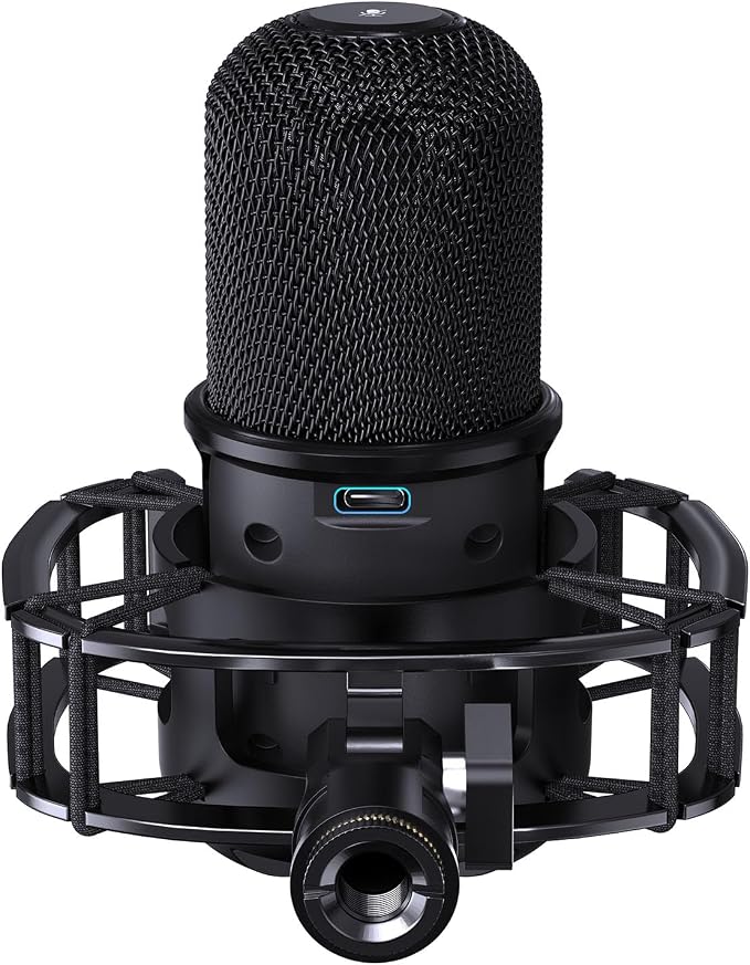 Custom Built for SoloCast Shock Mount with Screw Adapter, Anti-Vibration | Upgrade Elastic Suspension & Holder Clip, for HyperX SoloCast, Mic Stand, Podcast, Streaming, Improves Sound & Recording. - Image 7