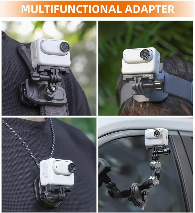 Magnetic Quick-Release Mount for Insta 360 Go 3s Accessories | Aluminum Alloy Camera Mount Adapter With 1/4" Threaded Port For Tripods & Selfie Sticks, Vlogging - Image 6