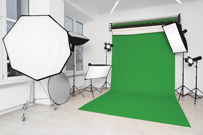 Denny Mfg Seamless Paper Backdrop for Photoshoot, Green Screen, 86in x 36ft | Backdrop Roll, Matte Finish for Portraits, Product Photos and Video Shoots, Includes Free Roll Gaffer Tape (2 in x 13 ft) - Image 9