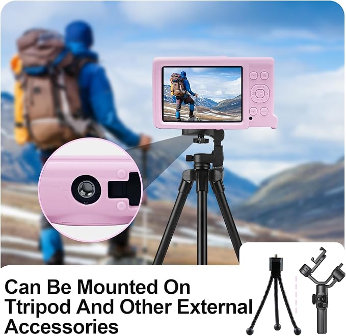 Easy Hood Camera Case for Canon ELPH 360/IXUS 285 HS/IXY 650 Camera,Pink | With Removable Lens Cover,Soft Silicone Protective Case,Anti-Scratch,Dustproof,Shockproof,Enhanced Grip,Camera Accessories - Image 5