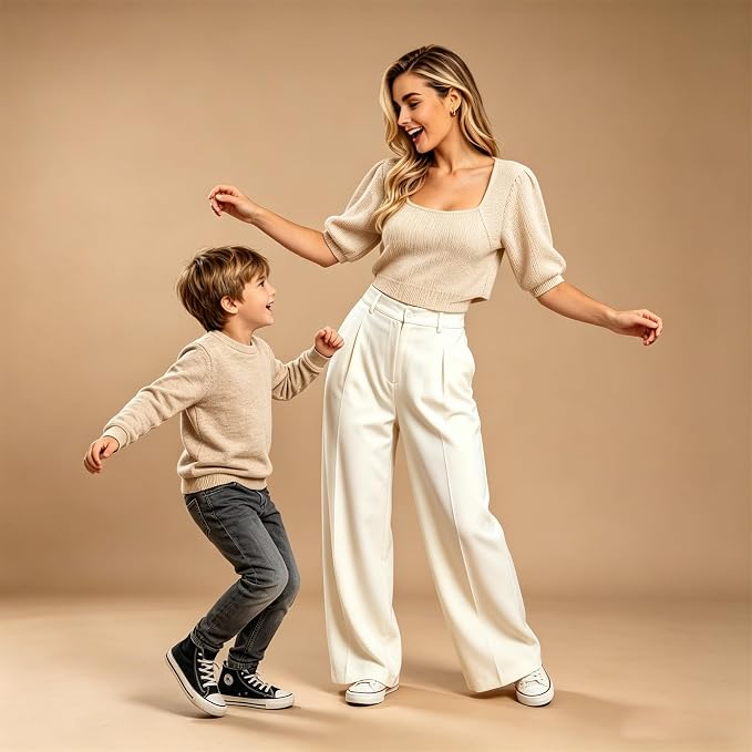 Beige Cream Backdrop Paper, Seamless Paper Backdrop 107" x32.8' | Seamless matte backdrop paper with non-reflective surface for portraits, videos, product photos and studio photography. - Image 3
