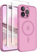 CAPRARO for iPhone 13 Pro Max Case, Compatible with MagSafe | Upgraded [Full Camera Protection] Shockproof Protective Slim Translucent Matte Magnetic Phone Case 6.7'', Grape Purple by CAPRARO