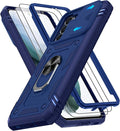Gritup for Galaxy S21 Phone Case Military-Grade Shockproof with Kickstand | with 2 PCS Screen Protector, Slide Camera Cover, Heavy Duty Outdoor Protection Full Body Funda para Galaxy S 21 Cover-Blue by Gritup