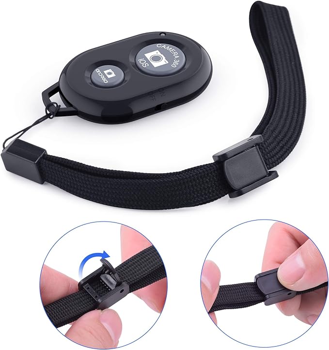 Wireless Camera Remote Shutter for Smartphones (2 Pack), zttopo Wireless Phone Camera Remote Control Compatible with iPhone/Android Cell Phone - Create Amazing Photos and Selfies, Wrist Strap Included - Image 5