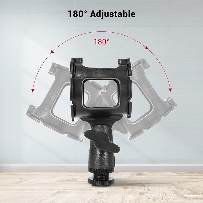 SmallRig Microphone Shock Mount Cold Shoe Pinch for Camera Shoe Boompole | Compatible with camera shoe mounts and boompoles - Image 5