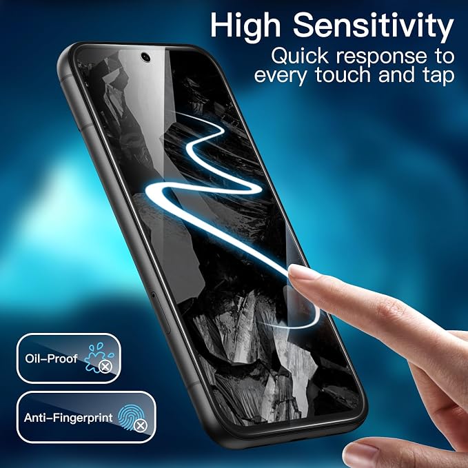 JETech Screen Protector for Google Pixel 8a, 2+2 Pack | with Camera Lens Protector, HD Clear Tempered Glass, Anti-Scratch Protection, Easy Installation Tool - Image 7