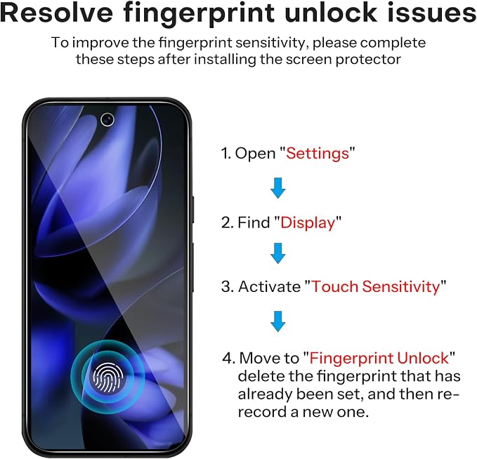 OMOTON 3+2 Pack for Google Pixel 9a Screen Protector 6.3 inch | 3 Pack Tempered Glass Screen Protector & 2 Pack Camera Lens Protector with Alignment Framework, Case Friendly - Image 3