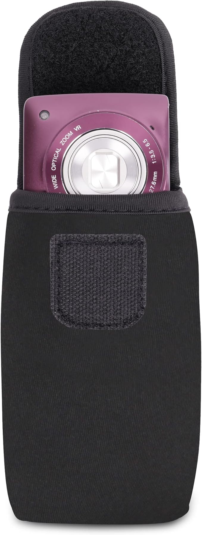 USA Gear Small Digital Camera Case with Carabiner, Belt Loop, Scratch Resistant - Point and Shoot Camera Case Compatible with Nikon Coolpix, Kodak Pixpro A10 FZ55, FZ45, Panasonic Lumix LX10 & More by USAGEAR