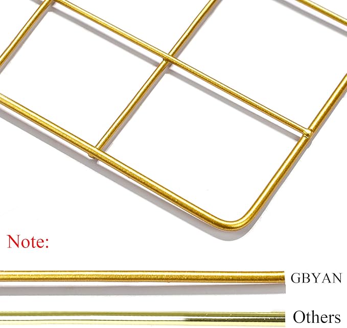 2 Pack Large Wall Grid Panels with Light and Clips, Photo Display Board, Picture Frame Collage Board, Wire Grid Wall Panel Room Decoration,Dark Gold | Picture Frames Collage , Wire Grid Wall Panel Room Decoration - Image 5