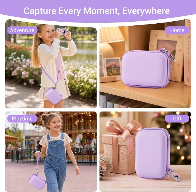 CoBak Carrying & Protective Case for Digital Camera,CAMKORY/Lecran/Duluvulu | for KODAK FZ55,FZ245,PIXPRO C1,WPZ2/Canon PowerShot ELPH 360/Sony DSCW800,DSCW830/Krlun/Lecnippy/Nsoela/VAHOIALD FHD 1080P - Image 6