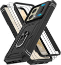 Gritup for Motorola Moto G Stylus 5G 2024 Case: G Stylus 2024 Case with Screen Protector*2 [Magnetic Stand] [Slide Camera Cover] Shock Proof Military-Grade para G Stylus-5G-2024 Black by Gritup