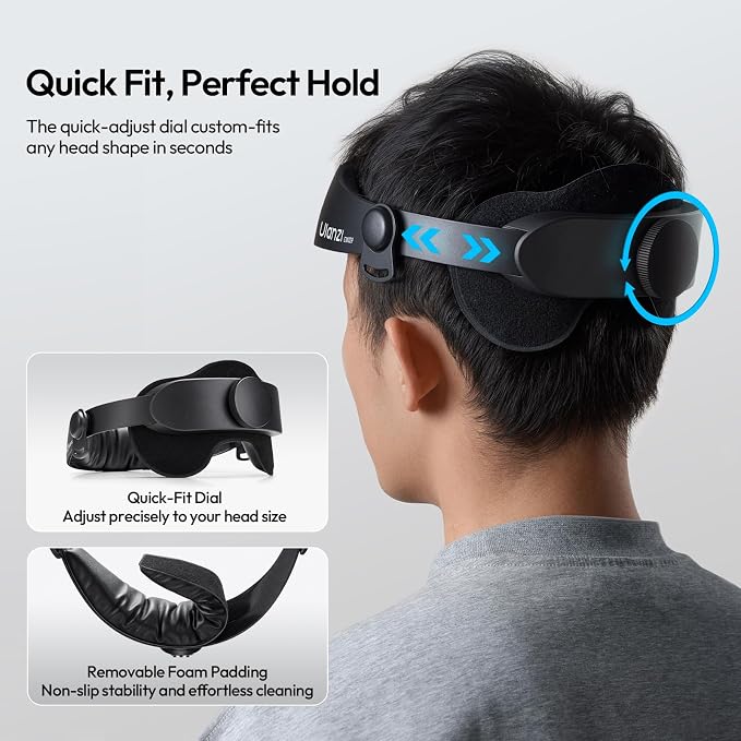 ULANZI Head Strap Mount f Action Camera & Phone Comfortable POV Head Mount | with 360° Rotation, Compatible with Action Camera DJI Osmo Insta360 iPhone - Hands Free Vlogging - Image 4