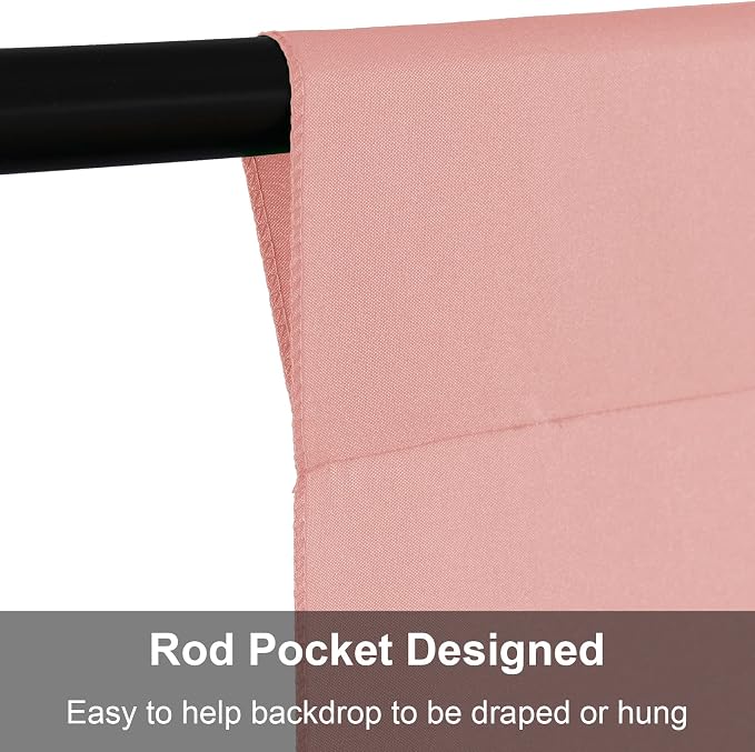 Joccun 10X10FT Dusty Pink Backdrop Background for Photography,Polyester Backdrop Curtain Background Screen for Photography,Photoshoot,Video Recording,Studio(10X10ft, Dusty Pink) - Image 5