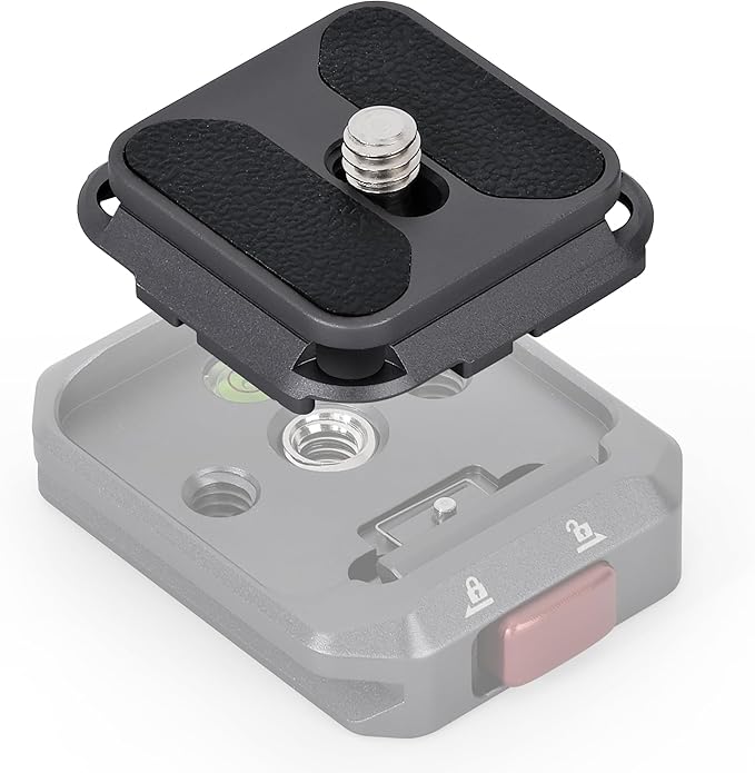 IFOOTAGE Q38-PL Quick Release Plate Camera QR Adapter | Tripod Mount Quick Release Plate with 1/4" Screw, Camera QR Adapter for Fast Mounting and Secure Connection by IFOOTAGE