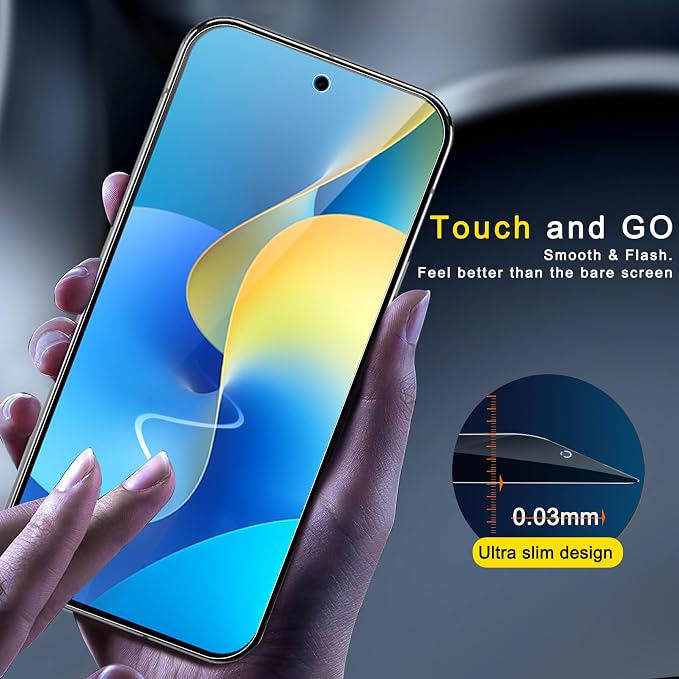Ferilinso 3 Pack Privacy Screen Protector for Google Pixel 10 Pro | 9H+ Tempered Glass, Military-Grade Shatterproof, HD, Case Friendly, Easy Installation Bubble Free - Image 8