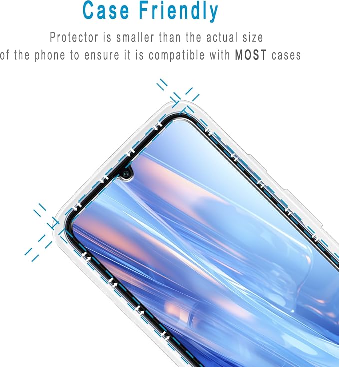 2+2 Pack Screen Protector for Samsung Galaxy A17 Tempered Glass | with Camera Lens Protector, 9H Hardness, Anti Scratch, Bubble Free - Image 6