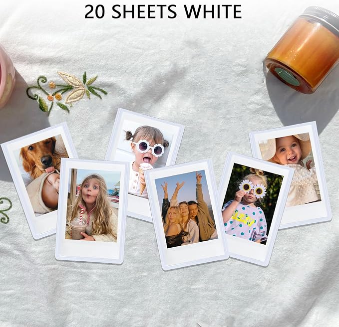 Mini Magnetic Picture Frame for Fujifilm Instax Mini Instant Camera | Fits Mini 13/12/11/41/SE/EVO Camera 2.15"x3.4" Films, Mini Magnet Picture Frames for Fridge, Home, School, White, 20 Pack - Image 2