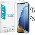 2+2 Pack Screen Protector for iPhone 13 6.1 Inch Tempered Glass | Camera Lens Protector, Anti Scratch, Bubble Free, Case Friendly, HD Clear by HPTech