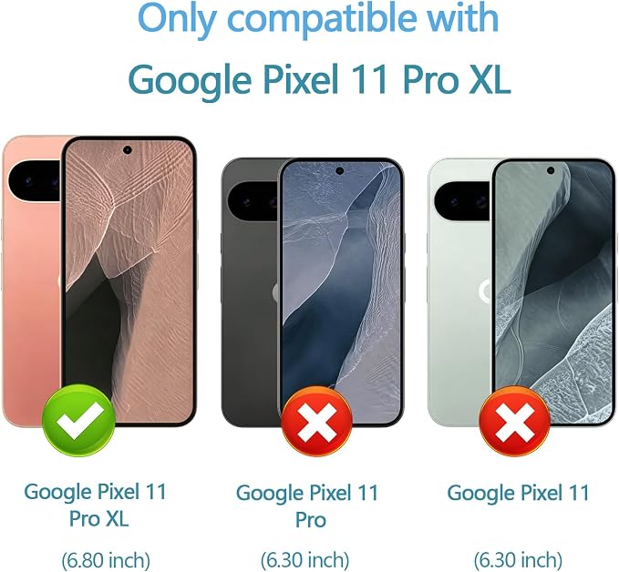 Anoowkoa 3 Pack Compatible for Google Pixel 11 Pro XL Screen Protector | with 3 Pack Camera Lens Screen Protector.9H Hardness Tempered Glass.Bubble-free.Anti-Scratch. - Image 7
