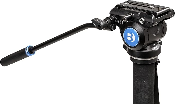 Benro A48FD Aluminum Video Monopod with S4PRO Fluid Head – 3-Leg Base, Smooth Pan/Tilt Motion, Sliding Quick-Release Plate & Travel-Friendly Support for Video Creators (A48FDS4PRO) - Image 7