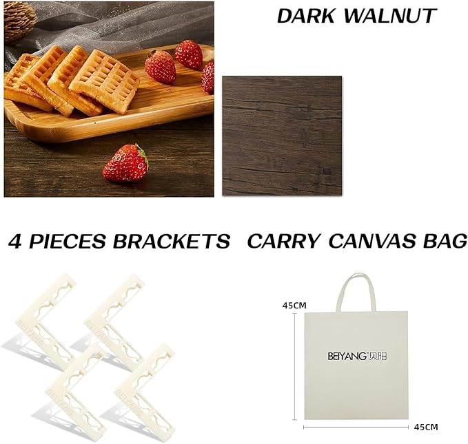 5PCS Photo Backdrop Boards with Carry Bag,16x16Inch Marble Cement Wooden Photography Background Flat Lay Props for Food, Product, Jewelry, EOAJAFOU - Image 4