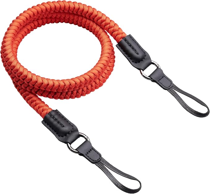 VKO Camera Strap,Quick Release Camera Shoulder Strap | Paracord Woven Portable Camera Neck Strap, for SLR DSLR Digital Mirrorless Camera(Red) by VKO