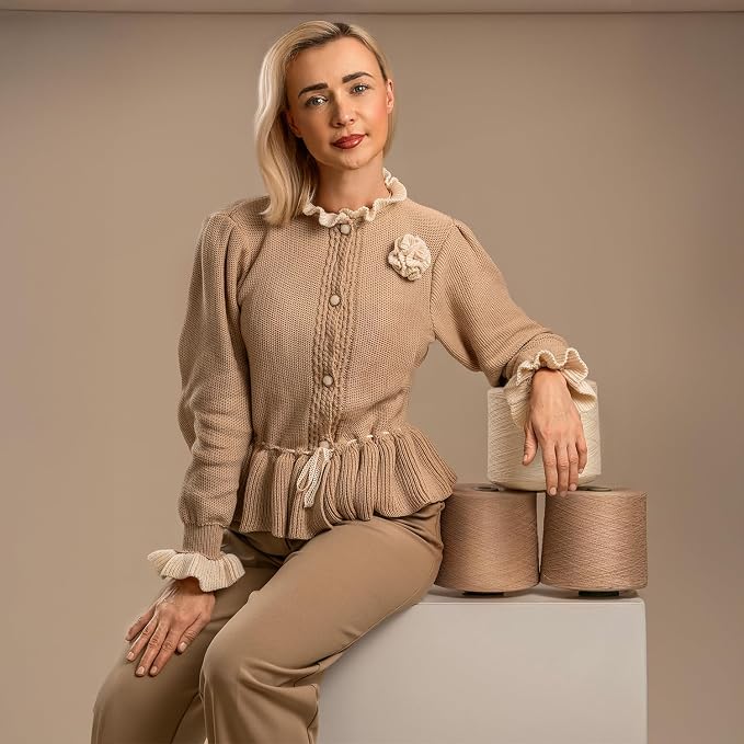 Kate Seamless Paper Backdrop for Photography Beige Photo Backdrop Paper (106.8''x32.8' Beige) - Image 3