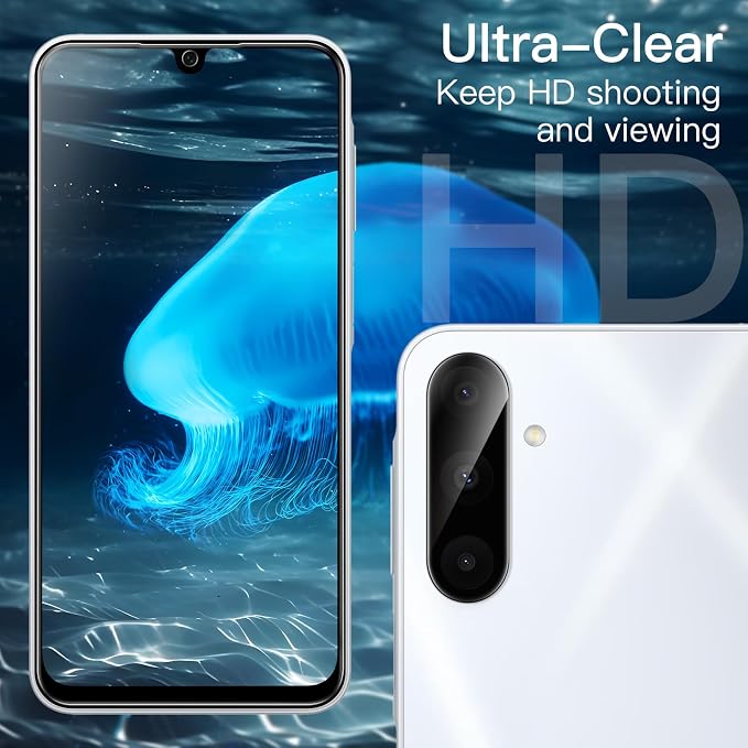 JETech Screen Protector for Galaxy A16, with Camera Lens Protector, 2+2Pack | HD Clear Tempered Glass, Anti-Scratch Protection - Image 4