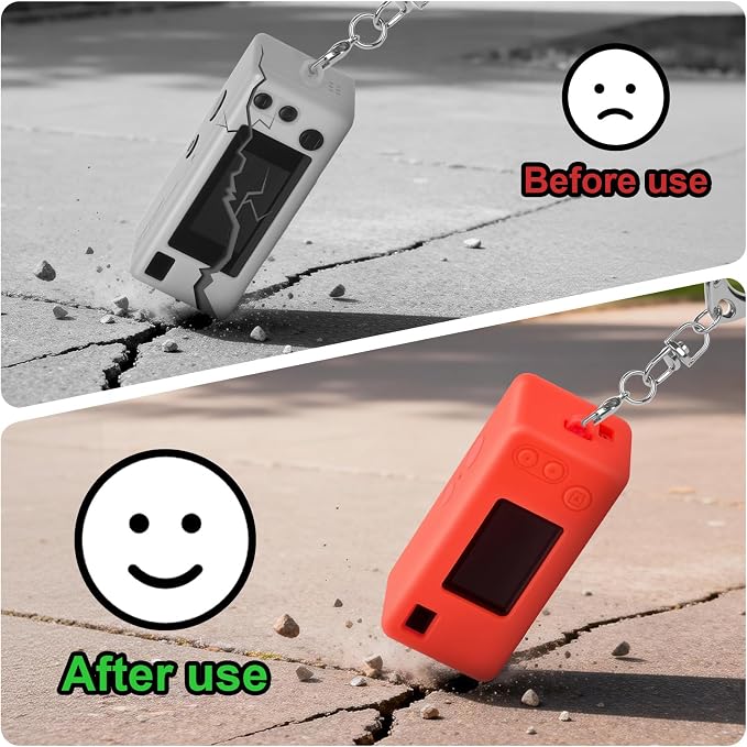 Silicone Case for Kodak CHARMERA Millennium Keychain Mini Digicam Blind Box | Soft Keychain Camera Sleeve, Precise Cutouts, Case-On Charging & SD Card Access, For Collectors & Daily Carry, Red - Image 4
