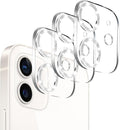 Dengduoduo 3 Pack Tempered Glass Camera Lens Protector for iPhone 12 6.1" Bling Glitter Sparkle, Ultra HD, 9H Hardness, Anti-Scratch, Case Friendly, Easy to Install [No Affect on Night Shots] by Dengduoduo