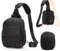 Cwatcun Large Camera Sling Bag, Crossbody Chest Bag with Tripod Holder | Fits 1body+2lenses +9.7"iPad +6.7"phone.Travel Photography Bag for Canon, Nikon, Sony, Fuji DSLR/SLR/Mirrorless Cameras, Lens by FocusonCameraBag