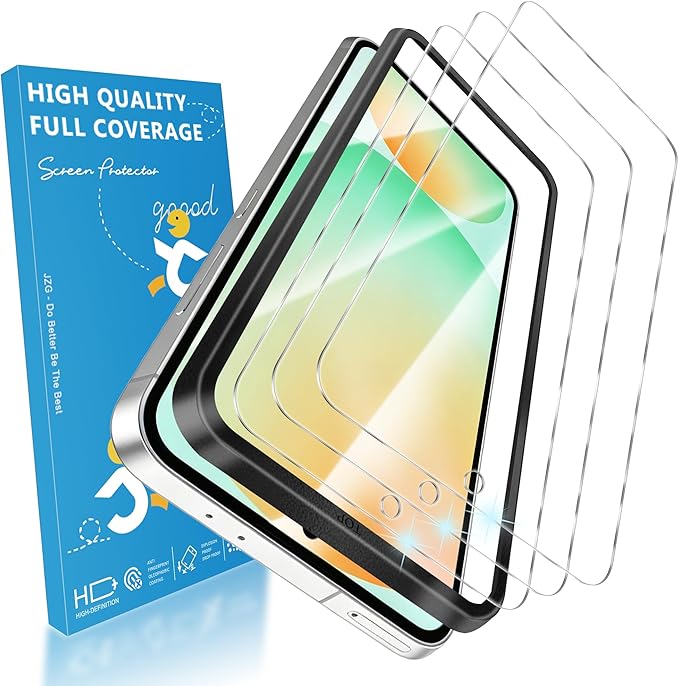 3 Pack for Samsung Galaxy S24 FE Screen Protector, 9H Tempered Glass Full Coverage, Case Friendly, HD Clear, Anti-Scratch, Fingerprint Compatible, Bubble-Free for S24 FE 5G 6.7” by MoShieldwishscreen