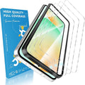 3 Pack for Samsung Galaxy S24 FE Screen Protector, 9H Tempered Glass Full Coverage, Case Friendly, HD Clear, Anti-Scratch, Fingerprint Compatible, Bubble-Free for S24 FE 5G 6.7” by MoShieldwishscreen