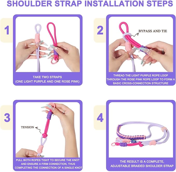 Clear Camera Case for Fujifilm Instax Mini 13, Purple Camera Strap | Protective Cover with Anti-Accidental Shutter, 4 Composition Cards, Photo Storage Holds 10 Films,Clear Hard Shell, No Camera - Image 7