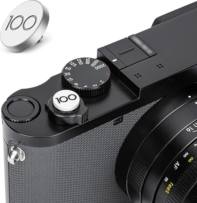 Q3 43 Camera Shutter Release Button Cap for Leica Q3 43 Q2 Q Q-P X-T30 III | Durable and Deformation Resistant, Provide Comfortable Pressing, Limited Edition for Leica 100th Anniversary by JJC