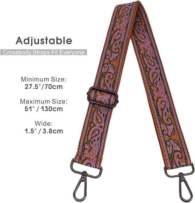 Replacement Purse Strap Shoulder Strap Adjustable Crossbody Strap for Women Crossbody Wide Shoulder Bag - Image 4
