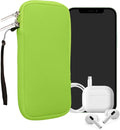 kwmobile Universal Phone Pouch Size XXL - 7" - Neoprene Smartphone Pouch with Zip - Water-Repellent Mobile Phone Case - Sleeve in Neon Green by kwmobile