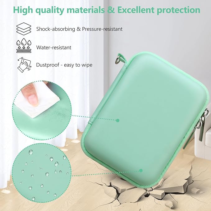 Carrying Case for Canon PowerShot SX740 HS, SX730 HS Camera, Green | SX720 HS, SX620 HS, G7 X Mark III, G7 X Mark II Digital Camera, Storage Holder Travel Bag with Mesh Pocket for Battery Pack - Image 5