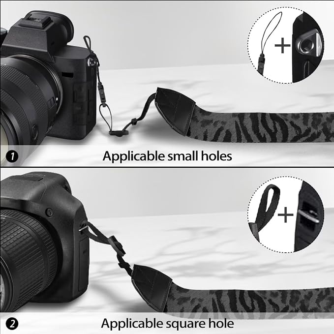Coldinair Black Adjustable Camera Strap Universal Neck & Shoulder Soft Padded Strap for All DSLR Cameras,Binoculars - Image 5