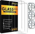 SIBEITU Screen Protector for iPhone 11 Pro Max 6.5 Inch Tempered Glass | 3 Pack Screen + 3 Pack Camera Lens Protector, HD Clear 9H Hardness, Scratch Resistant, Sensor Protection, Case Friendly by SIBEITU