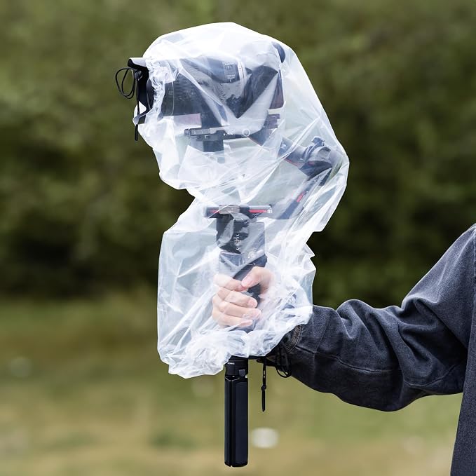 2PCS Clear Stabilizer Rain Cover for RS 4 Pro RS 4 3 Mini Gimbal Stabilizer | Waterproof,PE Material,Dust-Proof,Below 16.3x8.6x7.7,for RS4 RS3 Mini Pro RSC 2 RS2,Ronin-SC S Weebill 3S Crane M2S & More - Image 9
