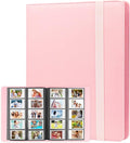 Veicevol 400-Pocket 2x3 Photo Album for Instax Mini and Polaroid, Pink | PU Leather Cover Keeps, Fits Instax Mini and Polaroid 2x3 Photos, Protects Travel, Wedding and Family Memories by VEICEVOL