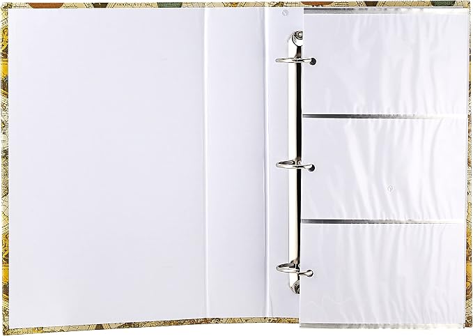 3-Ring Photo Album 504 Pockets Hold 4x6 Photos, Ancient World Map Design - Image 2
