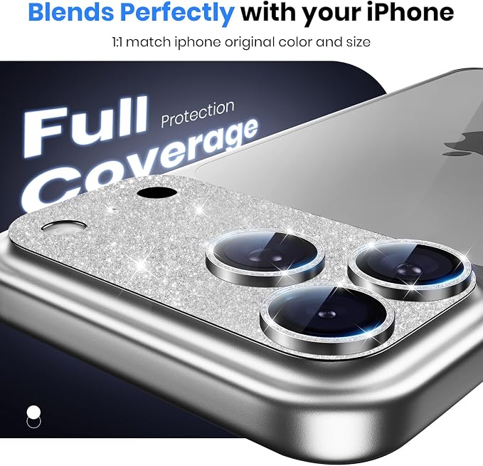 Hoerrye for iPhone 17 Pro Camera Lens Protector - 12FT Shatterproof | Military Grade Protection, Strong Adsorption, 9H+ Tempered Glass Camera Screen, Full Protective Cover, Case Friendly - Image 3