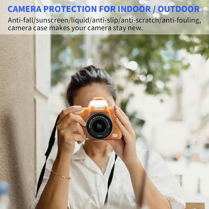Easy Hood Camera Case for Canon EOS M50/M50 Mark II Digital Camera Brown | Soft Silicone Case Cover, Anti-Scratch, Dustproof, Shockproof, Slim Fit, Lightweight, Easy to Install, Easy to Clean - Image 5