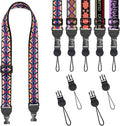 FIEIL Colorful Geometric Checkered Shoulder Strap, Adjustable Camera Strap with 2 Sets of Quick-Release Buckles, Comfortable Neck Strap for iPad, Tablet, Camera, Laptop, Binocular, Luggage Bag by FIEIL