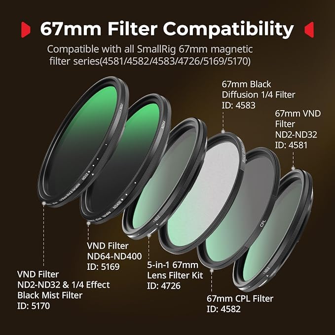 SmallRig FilMov 67mm Magnetic Filter Ring Adapter for Phone Case (SmallRig 17 Pro Max 5551/5552), Compatible with 67mm Magnetic Filter Series (4726/4581/4582/5169/5170)-5548 - Image 3