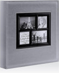 Ywlake Photo Album 4x6 1000 Pockets, Extra Large Capacity Family Wedding Picture Albums Holds 1000 Horizontal Vertical Photos Grey by Ywlake