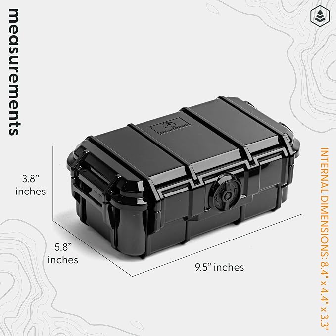 Evergreen Dry Box Tech Organizer – For Camera, Cables, Hard Drives, Memory Cards, Keys, Compatible with GoPro, Airtags (Large, Rubber Boot, Orange) - Image 6
